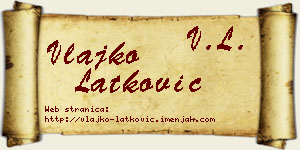 Vlajko Latković vizit kartica